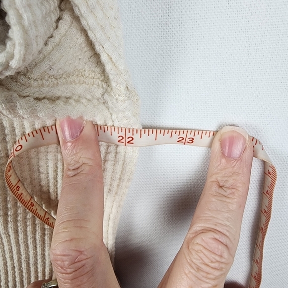 Aerie Oversized Long Sleeve Waffle Knit Offline Do What Makes You Happy Tee Sz S - Picture 5 of 6